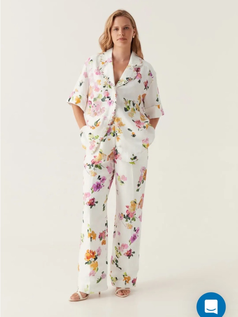 Aje Constance  floral two piece set size 8 and 4 top